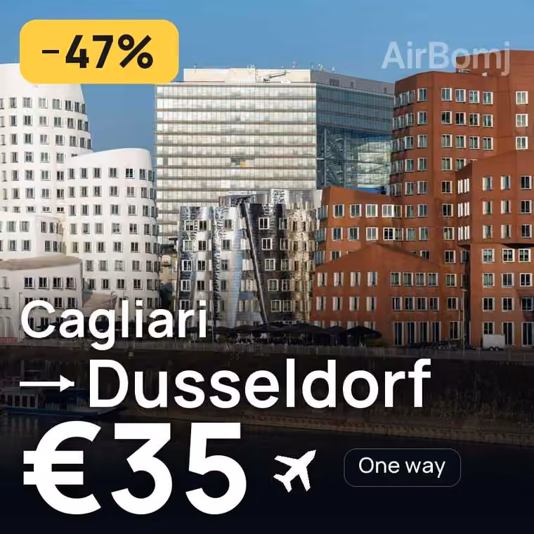 Cagliari → Dusseldorf for €35
