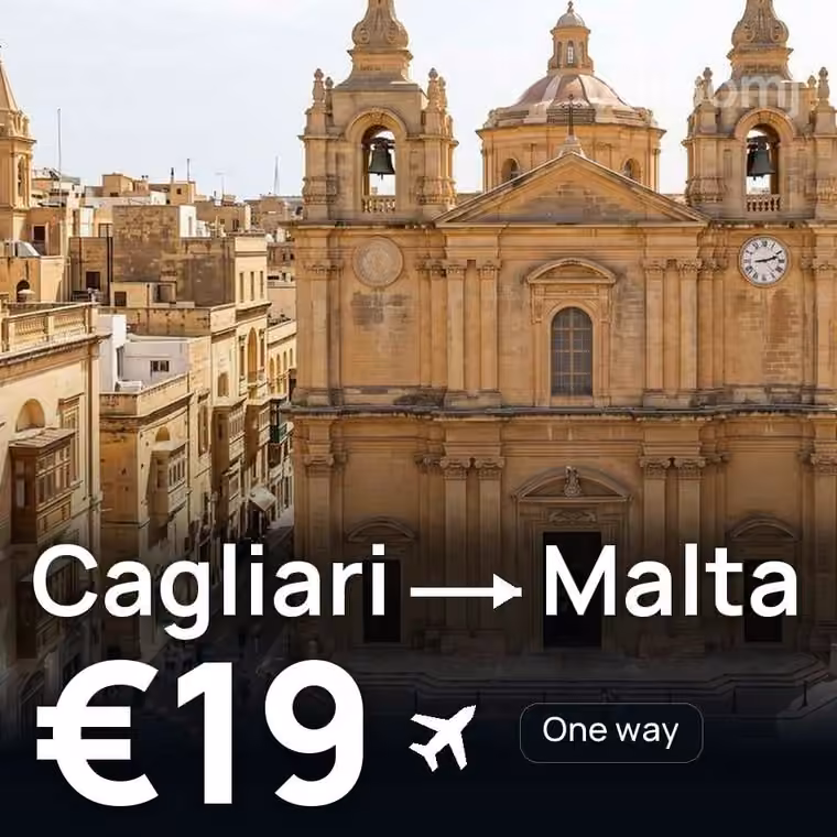 Cagliari → Malta for €19
