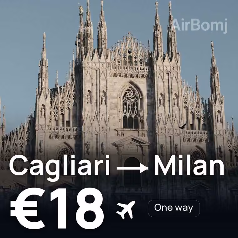 Cagliari → Milan for €18