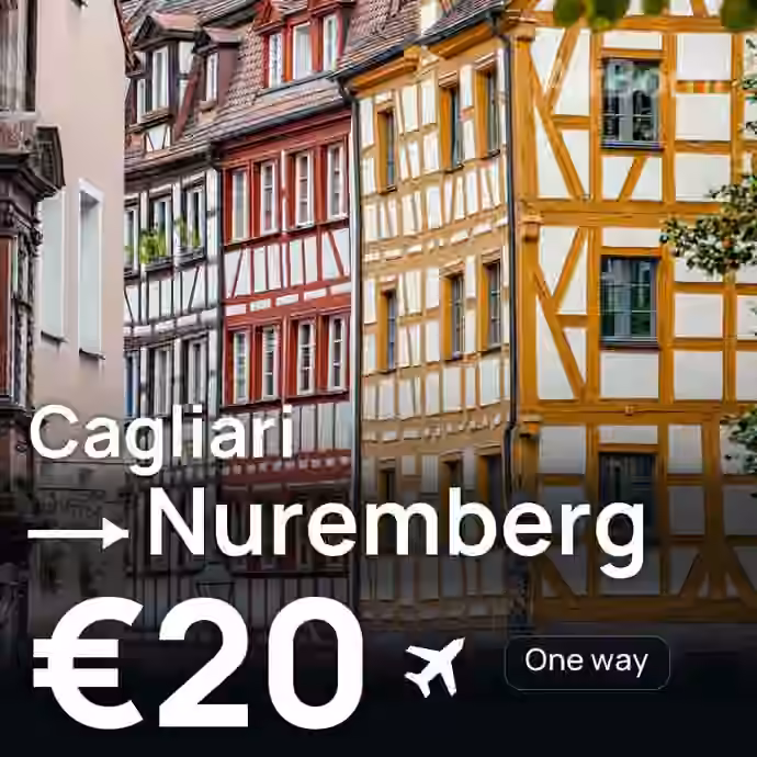 Cagliari → Nuremberg for €20