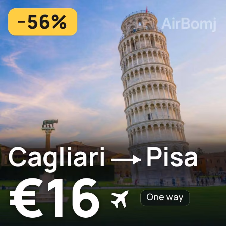 Cagliari → Pisa for €16