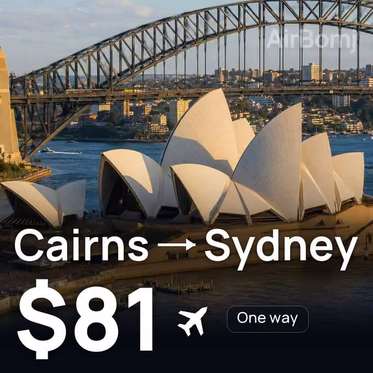 Cairns → Sydney for $81