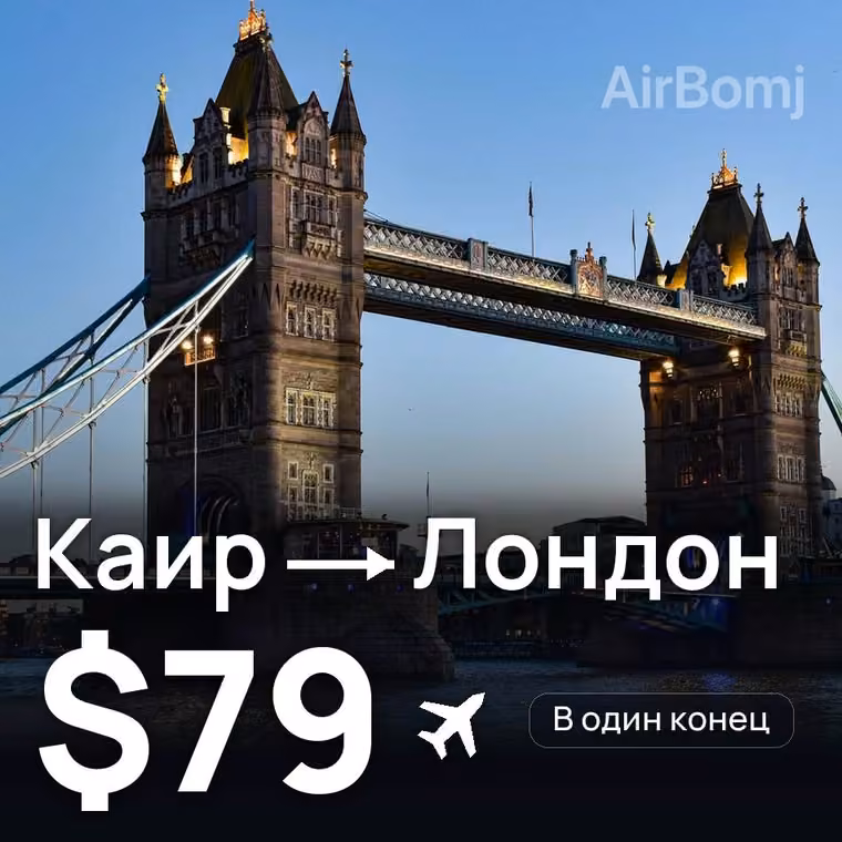 Каир → Лондон за $79
