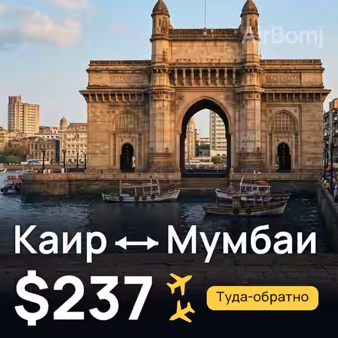 Каир → Мумбаи за $237