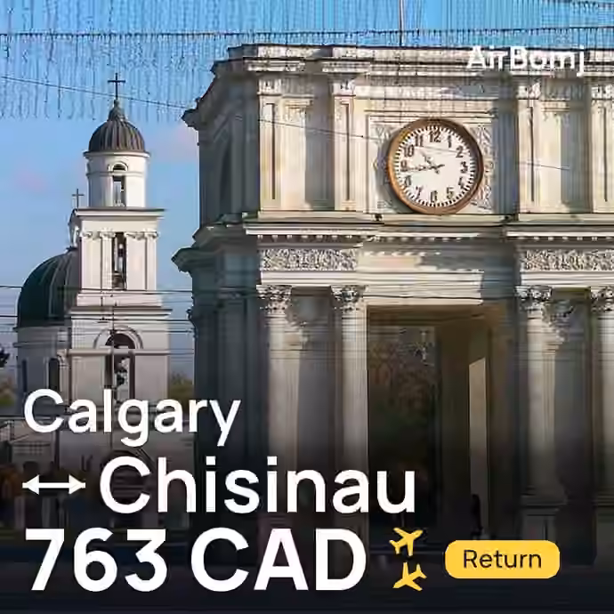 Calgary → Chisinau for 763 CAD