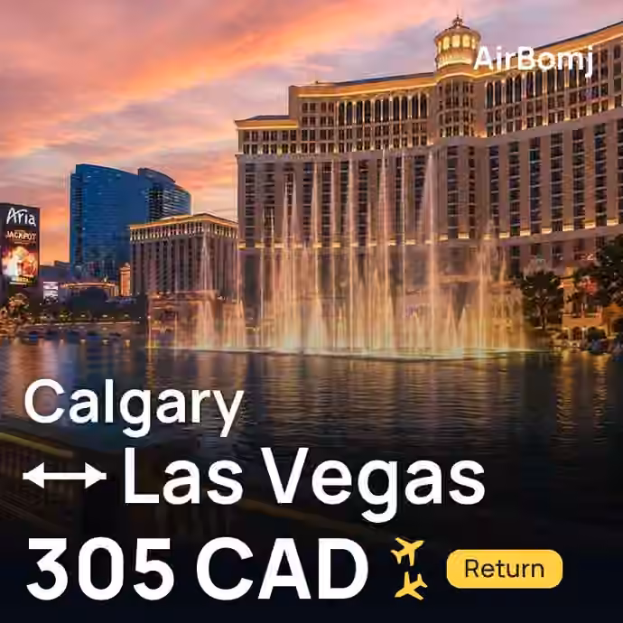 Calgary → Las Vegas for 305 CAD
