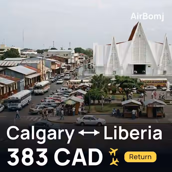 Calgary → Liberia for 383 CAD