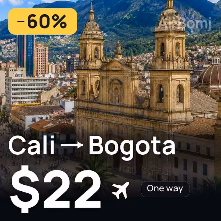 Cali → Bogota for $28