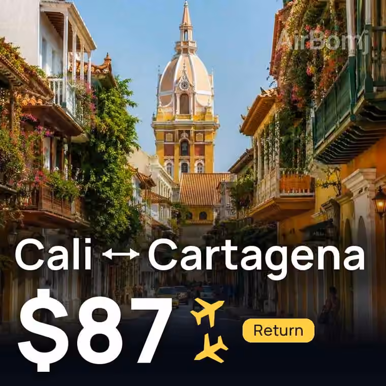 Cali → Cartagena for $87