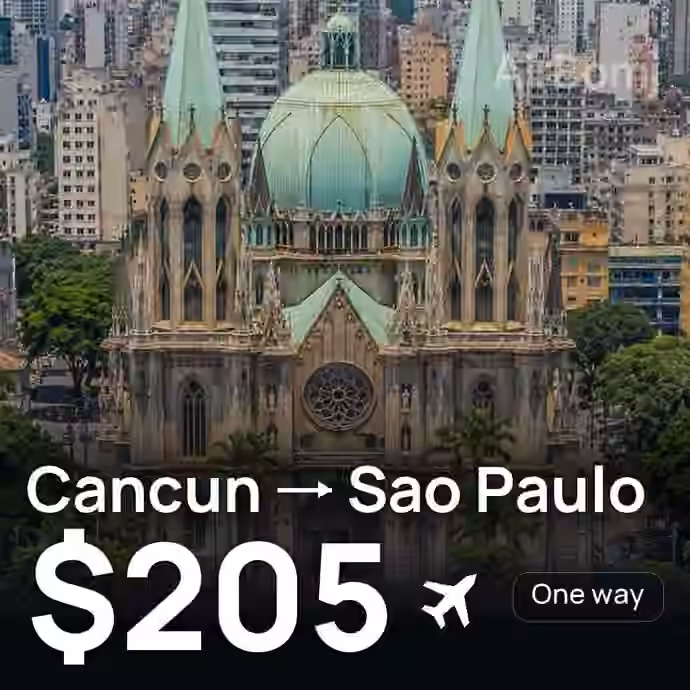 Cancun → Sao Paulo for $205