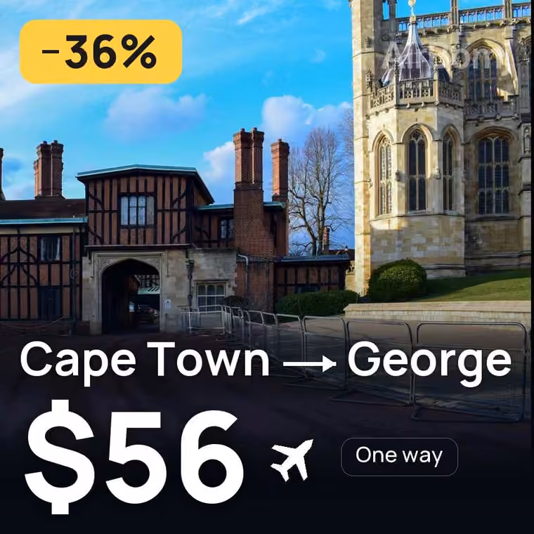 Cape Town → George for $56