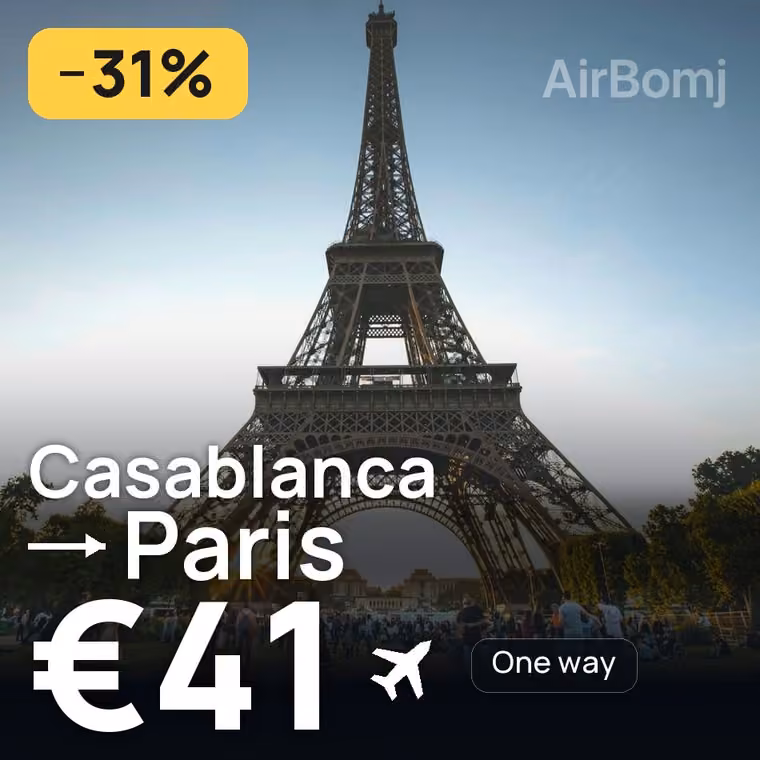 Casablanca → Paris for €41