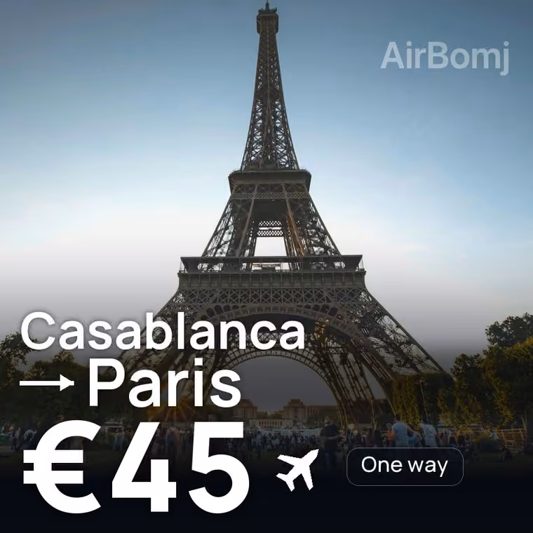 Casablanca → Paris for €45