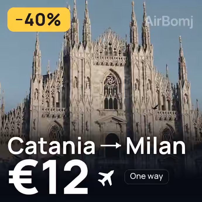 Catania → Milan for €12