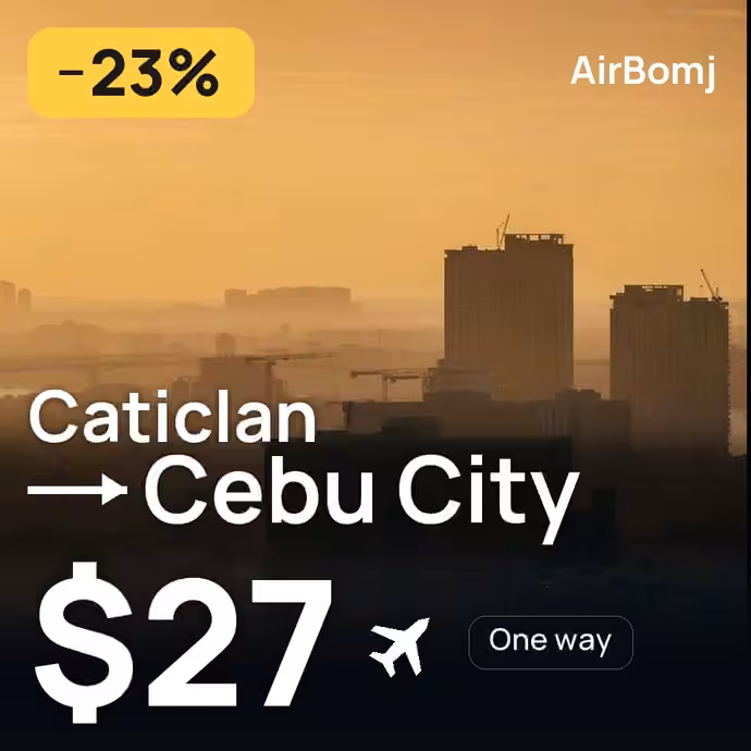 Caticlan → Cebu City for $27