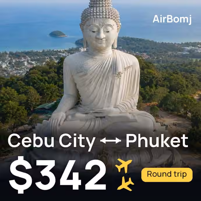 Cebu City → Phuket for $342