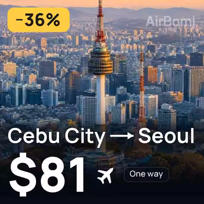 Cebu City → Seoul for $81