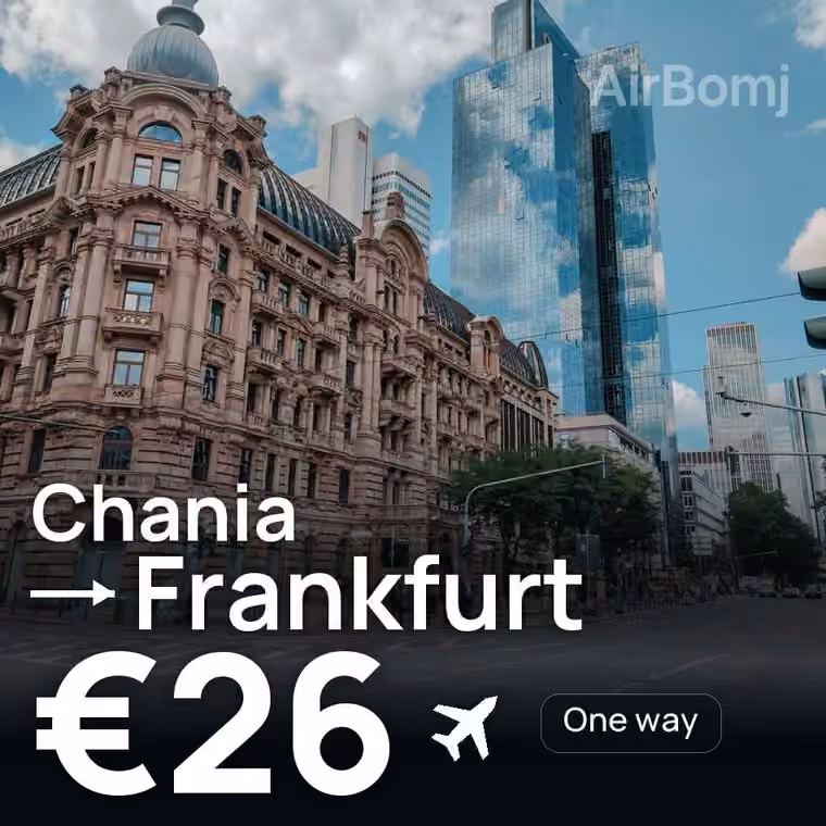 Chania → Frankfurt for €26