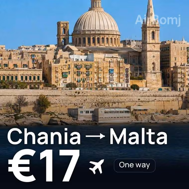 Chania → Malta for €17