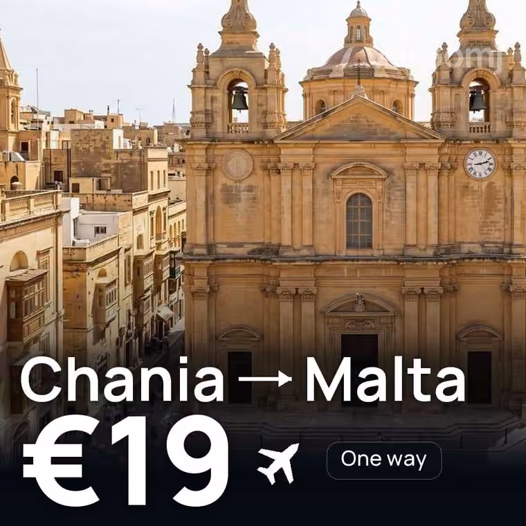 Chania → Malta for €19