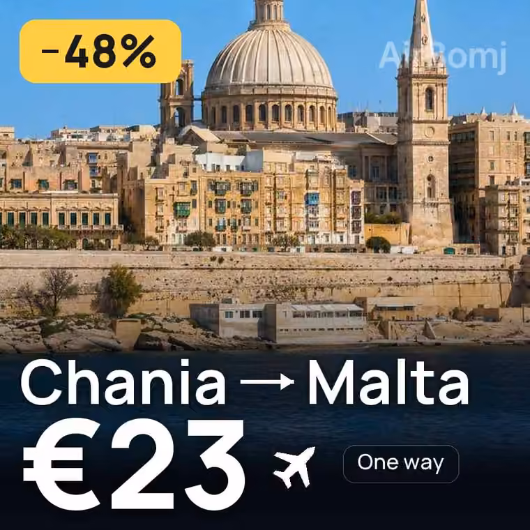 Chania → Malta for €23