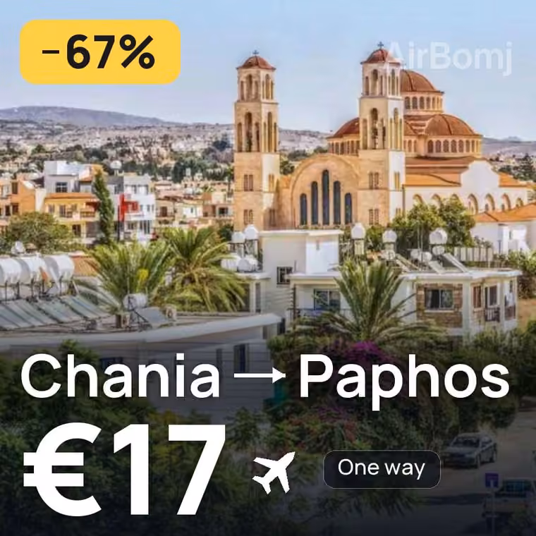 Chania → Paphos for €17