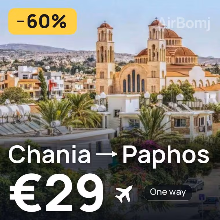 Chania → Paphos for €29
