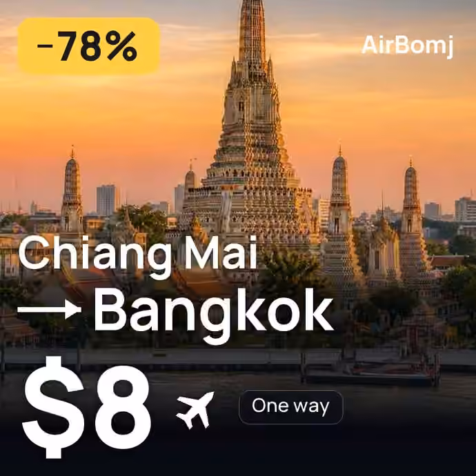 Chiang Mai → Bangkok for $8