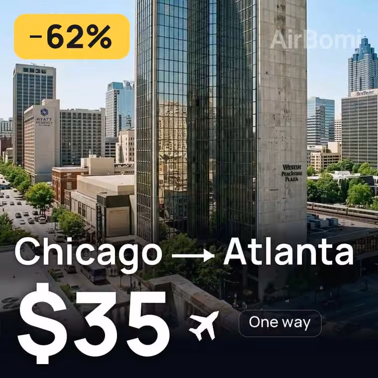 Chicago → Atlanta for $35
