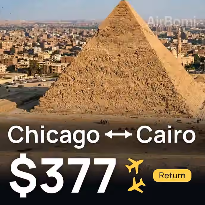 Chicago → Cairo for $377