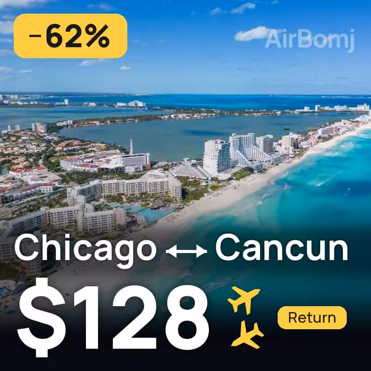 Chicago → Cancun for $128