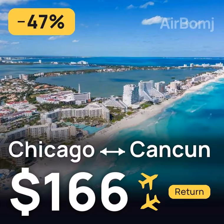 Chicago → Cancun for $166