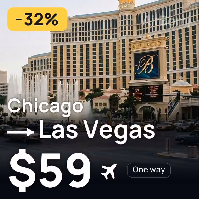 Chicago → Las Vegas for $59