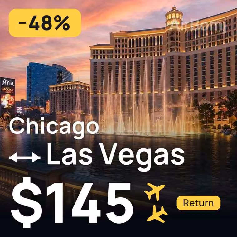 Chicago → Las Vegas for $145
