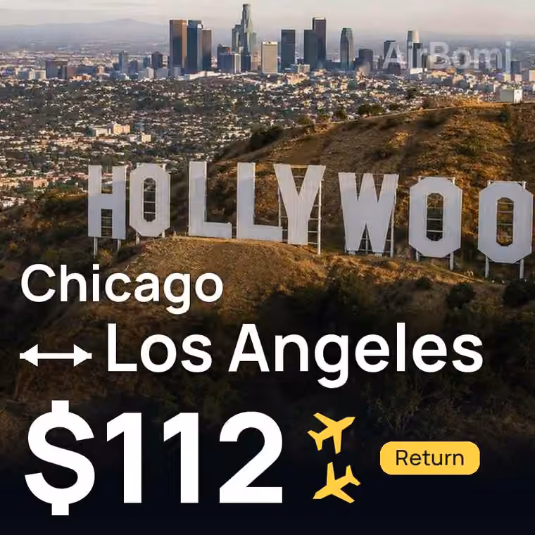 Chicago → Los Angeles for $112