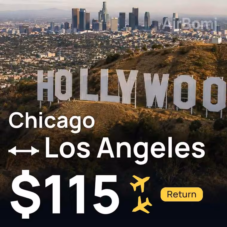 Chicago → Los Angeles for $115