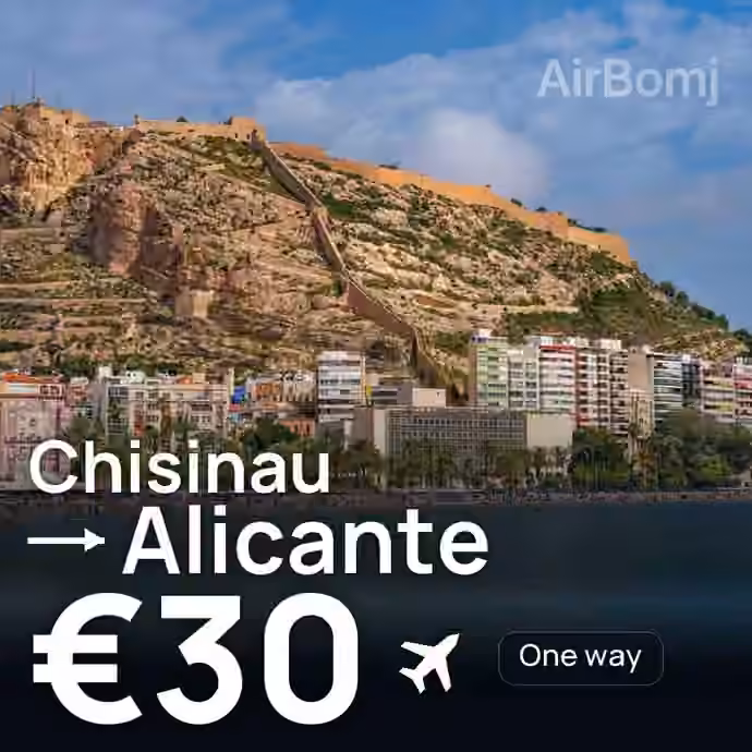 Chisinau → Alicante for €30