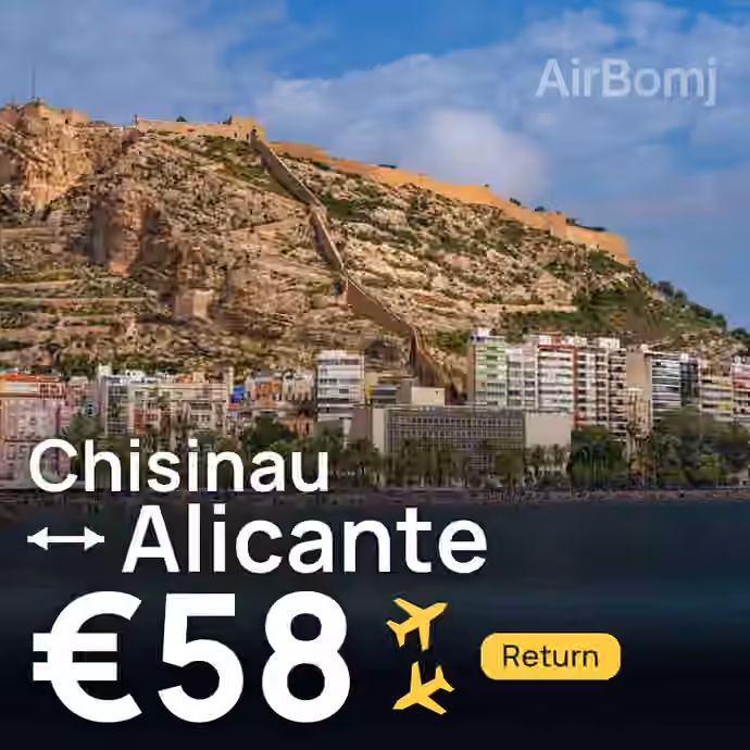 Chisinau → Alicante for €58