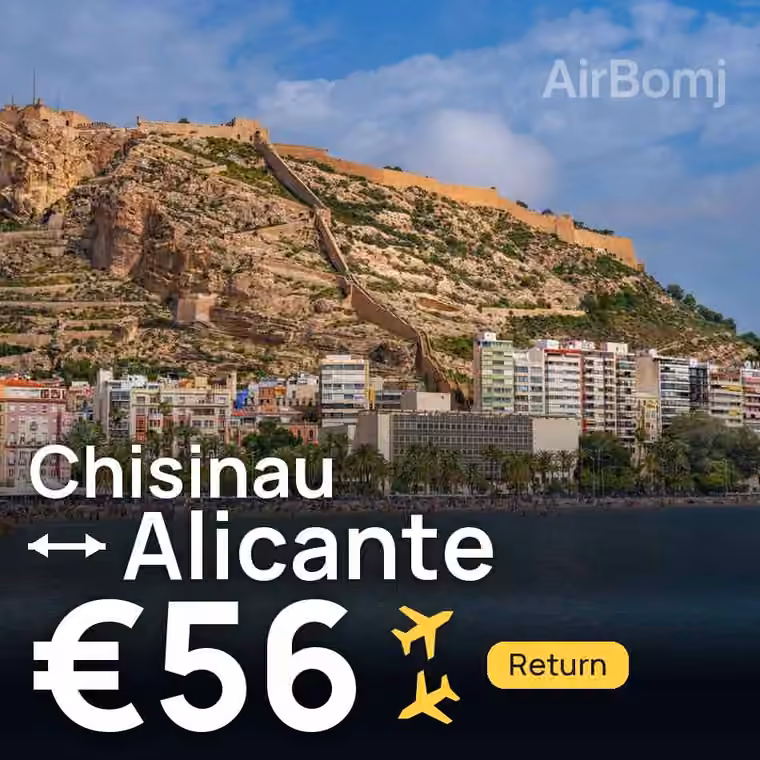 Chisinau → Alicante for €56