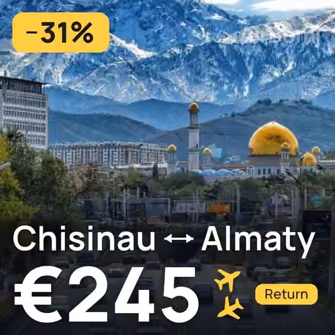 Chisinau → Almaty for €245