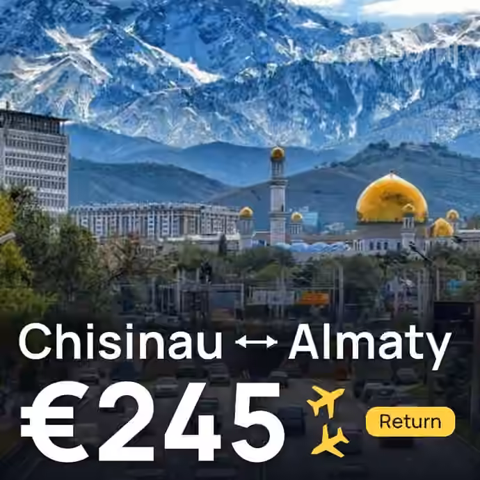 Chisinau → Almaty for €245