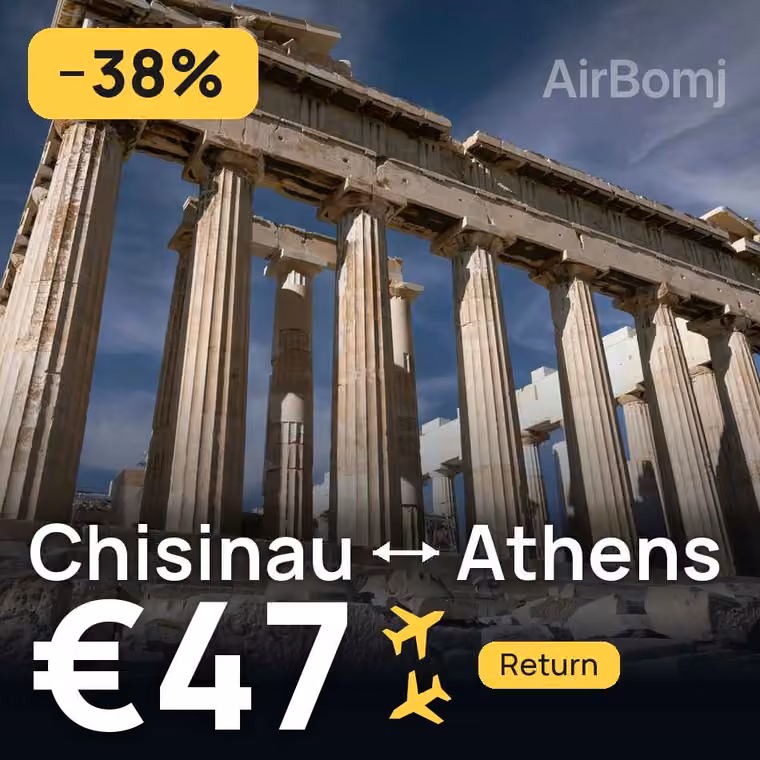 Chisinau → Athens for €47