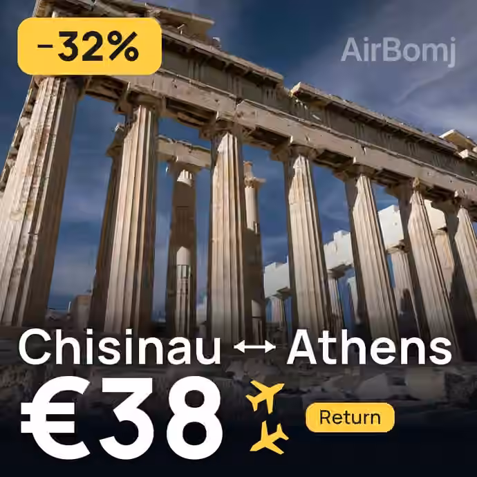 Chisinau → Athens for €38