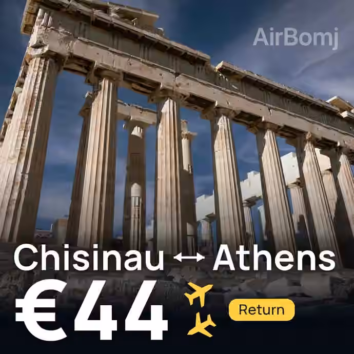 Chisinau → Athens for €44