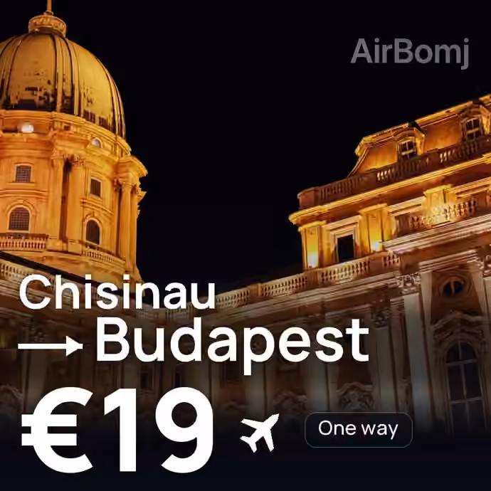 Chisinau → Budapest for €19