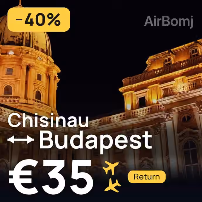 Chisinau → Budapest for €35