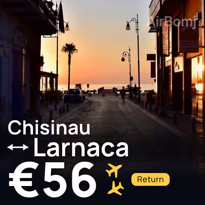 Chisinau → Larnaca for €56