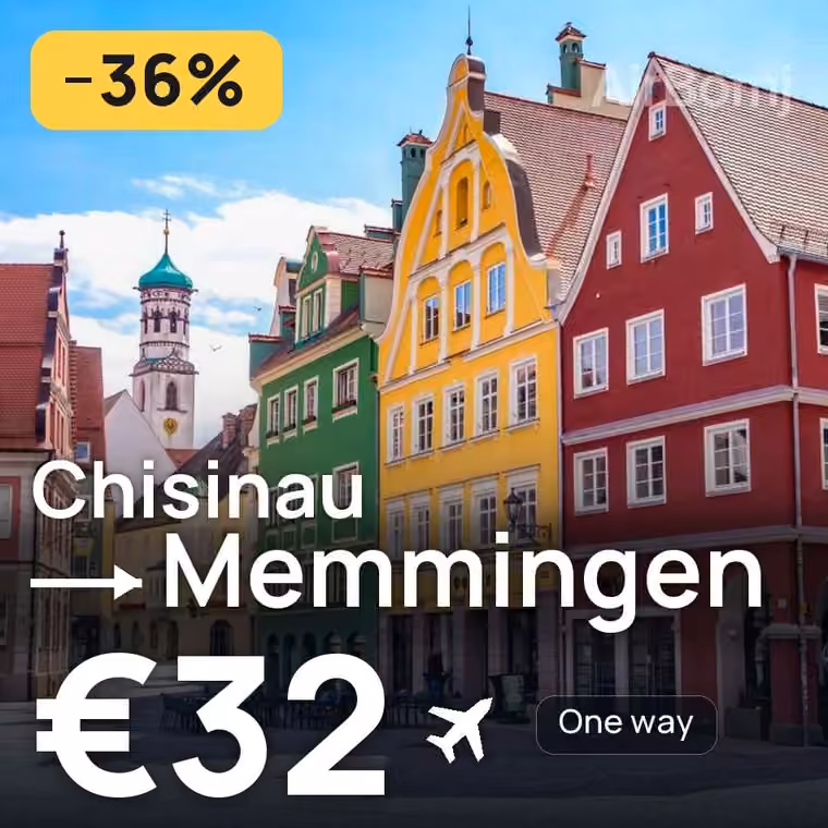 Chisinau → Memmingen for €32