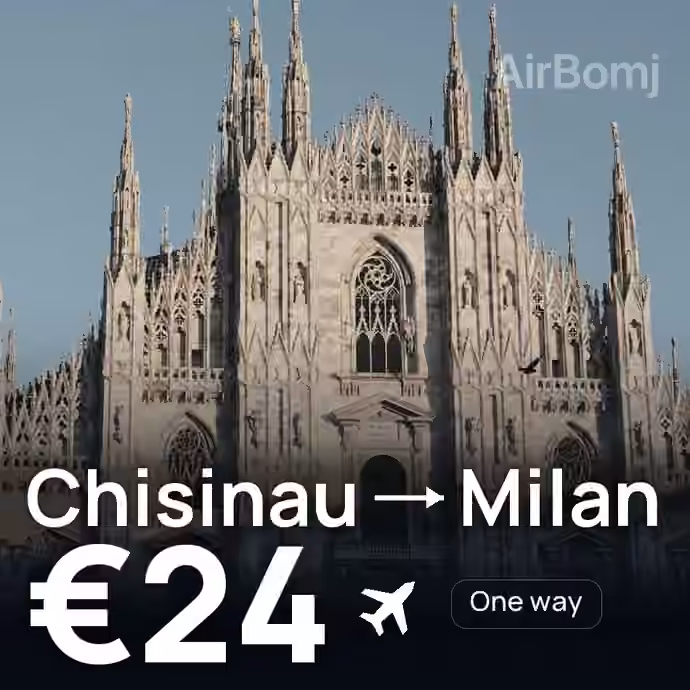 Chisinau → Milan for €24