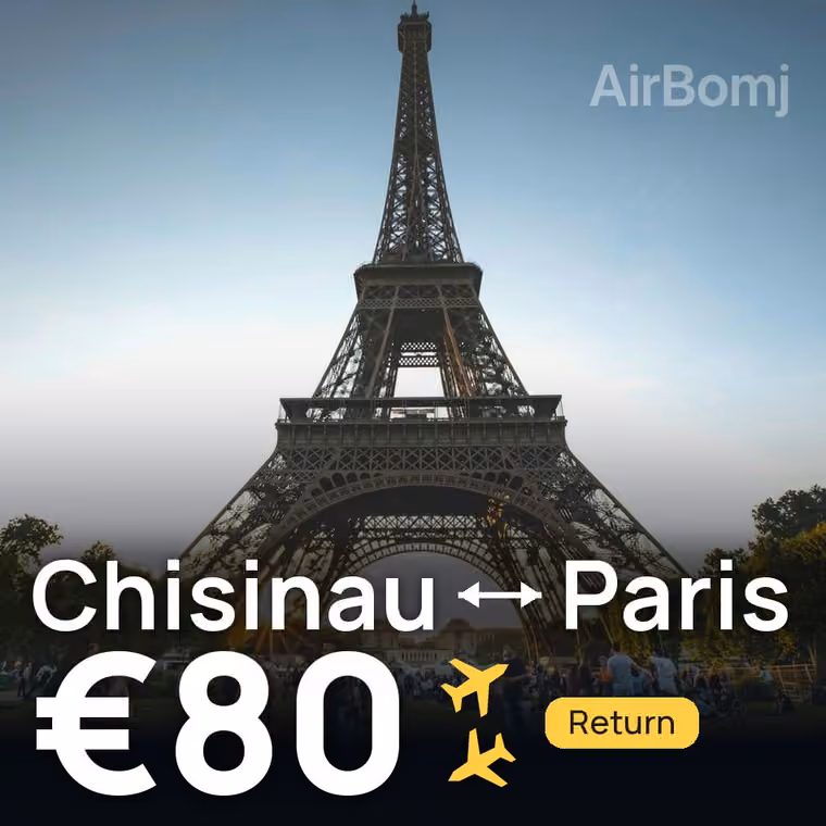 Chisinau → Paris for €80